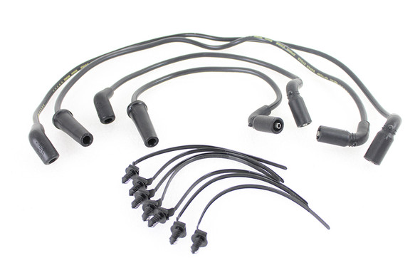 V-Twin - 32-9190 - Accel 8mm S/S Spiral Core Ignition Wire Set Black