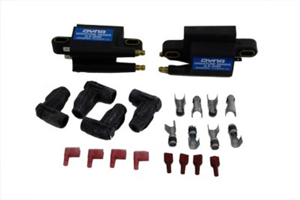 V-Twin - 32-9341 - Dyna Mini Coil Set 0.5 Ohms Dual Output Towers