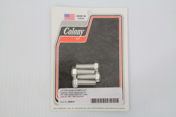 V-Twin - 3209-4 - Tappet Block Screw Kit Cadmium