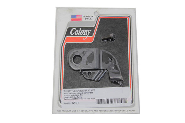 V-Twin - 3215-4 - Parkerized Throttle Cable Bracket