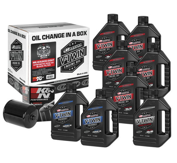 Maxima - Milwaukee-Eight Synthetic 20W-50 Oil Change Kit