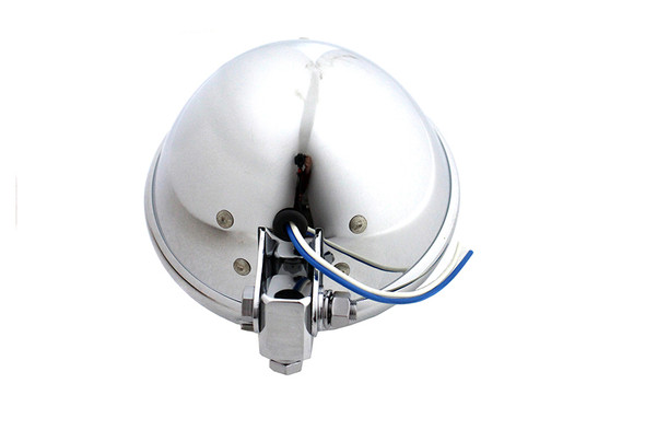 V-Twin - 33-0001 - 5-3/4 inch Round Headlamp Assembly Chrome