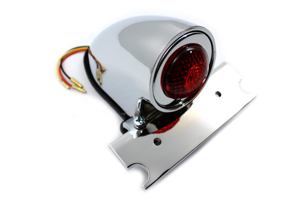 V-Twin - 33-0041 - Chrome Sparto Style LED Tail Lamp Red