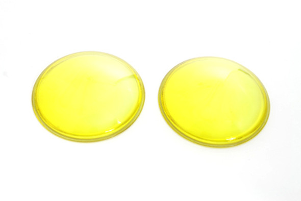 V-Twin - 33-0062 - Amber Glass Spotlamp Lens Set