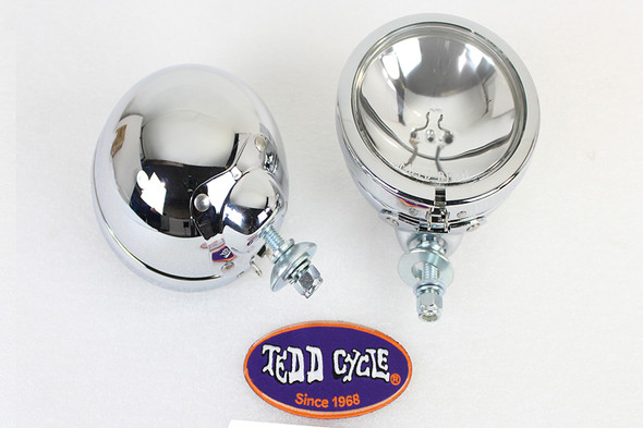 V-Twin - 33-0066 - Chrome Spotlamp Assembly Set