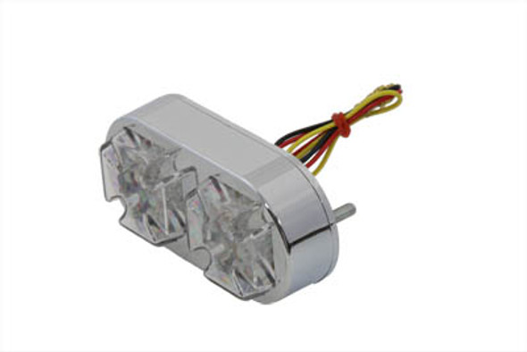 V-Twin - 33-0105 - Chrome Maltese Tail Lamp