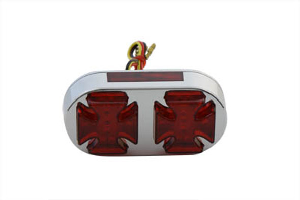 V-Twin - 33-0106 - Chrome Maltese Tail Lamp