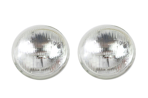 V-Twin - 33-0161 - Clear 4-1/2 inch 12 Volt Sealed Beam Spotlamp Bulb Set