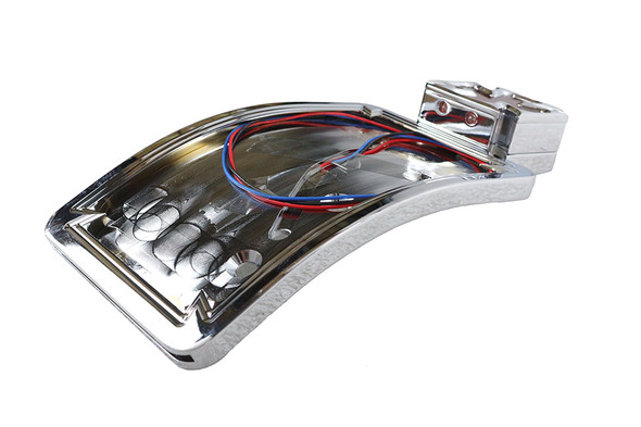 V-Twin - 33-0224 - Chrome Maltese LED Tail Lamp License Plate Assembly