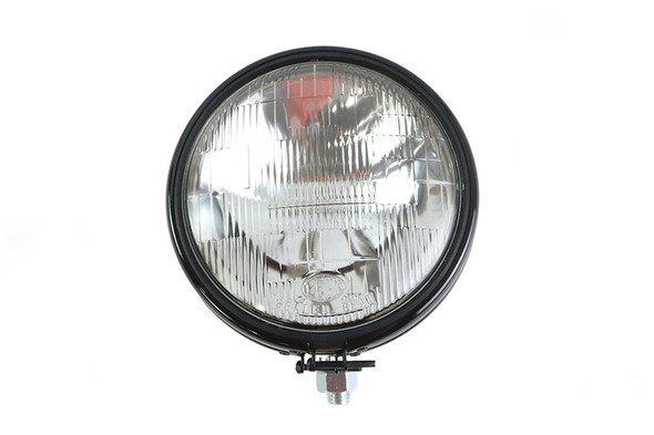 V-Twin - 33-0233 - Replica 5-3/4 inch Round Black Headlamp