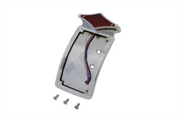 V-Twin - 33-0234 - Tail Lamp and License Plate Set Diamond Style