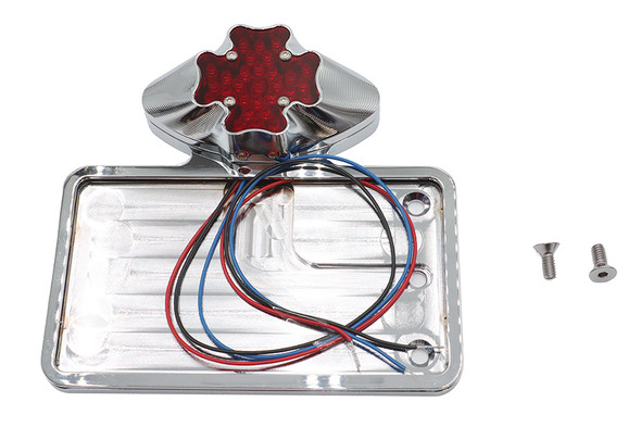 V-Twin - 33-0263 - Tail Lamp and License Plate Assembly Maltese Style