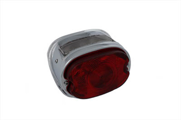V-Twin - 33-0300 - Stock Type Chrome Oval Tail Lamp