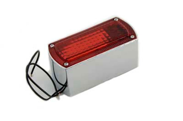 V-Twin - 33-0310 - Chrome Die Cast Box Style Tail Lamp