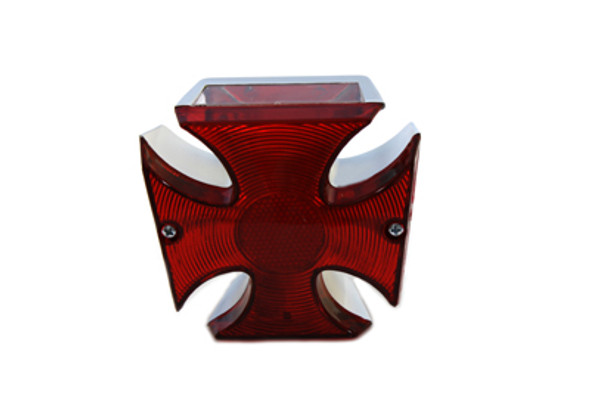 V-Twin - 33-0312 - Chrome Maltese Tail Lamp