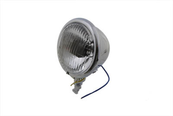 V-Twin - 33-0318 - 4-1/2 inch Stock Reflector Blue Dot Spotlamp
