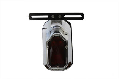 V-Twin - 33-0329 - Replica Chrome Tombstone Tail Lamp - Fits 1947-1954 Harley-Davidson FL