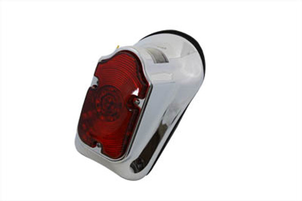 V-Twin - 33-0333 - Chrome Tombstone LED Tail Lamp Assembly