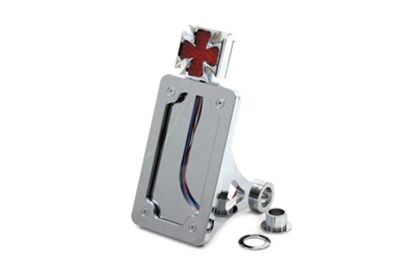 V-Twin - 33-0361 - Chrome Billet Side Mount Tail Lamp Kit