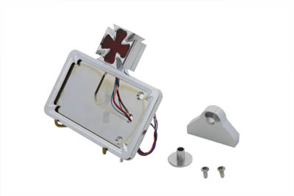V-Twin - 33-0368 - Chrome Billet Horizontal Tail Lamp Kit