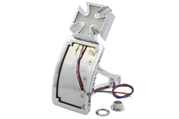 V-Twin - 33-0371 - Red Baron Curved Vertical Tail Lamp