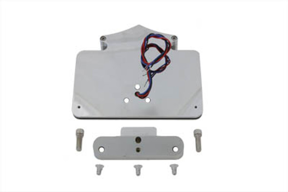 V-Twin - 33-0389 - Tail Lamp and License Plate Holder Chrome
