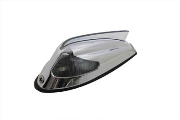 V-Twin - 33-0408 - Replica Front Fender Lamp with Clear Lens