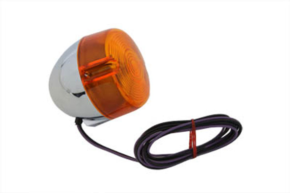 V-Twin - 33-0432 - Chrome Turn Signal Assembly Rear Right or Left