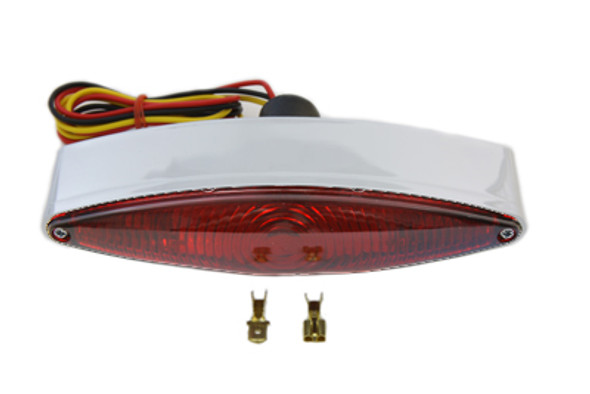V-Twin - 33-0439 - Chrome Snake Eye Style Tail Lamp
