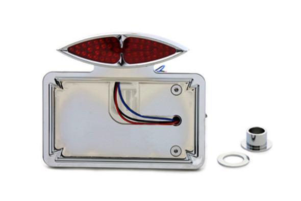 V-Twin - 33-0457 - Chrome Katz Eyez LED Tail Lamp Kit Horizontal Type