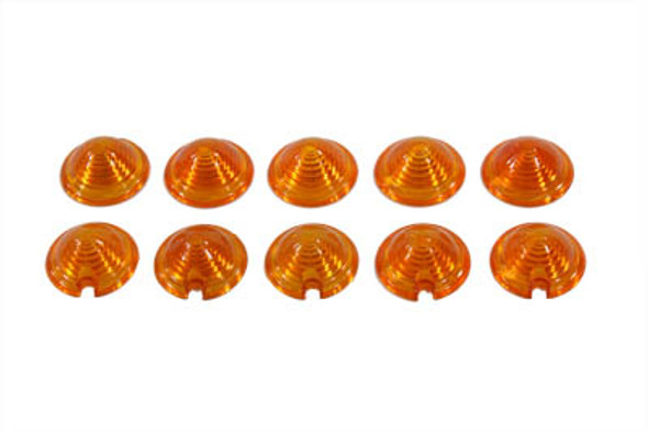 V-Twin - 33-0511 - Bullet Style Marker Lamp Amber Lens