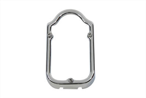 V-Twin - 33-0528 - Chrome Tombstone Tail Lamp Trim Rim