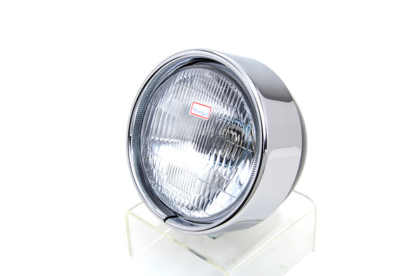 V-Twin - 33-0545 - 5-3/4 inch Headlamp Chrome Frenched Trim Ring