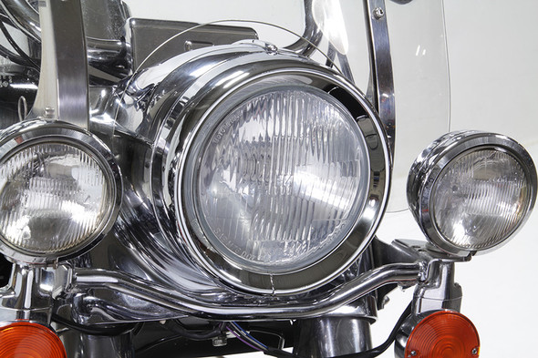 V-Twin - 33-0547 - 7 inch Headlamp Chrome Frenched Trim Ring
