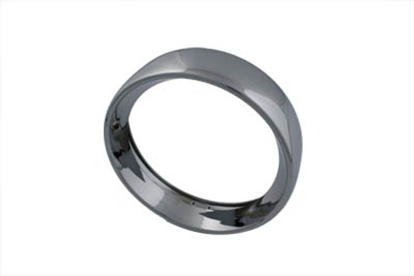 V-Twin - 33-0548 - 7 inch Headlamp Chrome Frenched Trim Ring