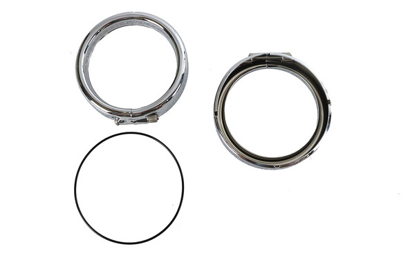 V-Twin - 33-0578 - Frenched Turn Signal Trim Ring Kit