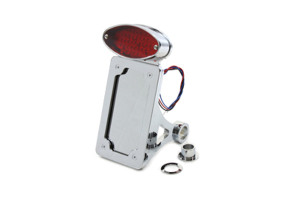V-Twin - 33-0588 - Chrome Vertical Tail Lamp Assembly
