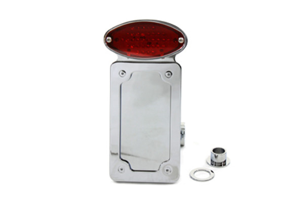 V-Twin - 33-0588 - Chrome Vertical Tail Lamp Assembly