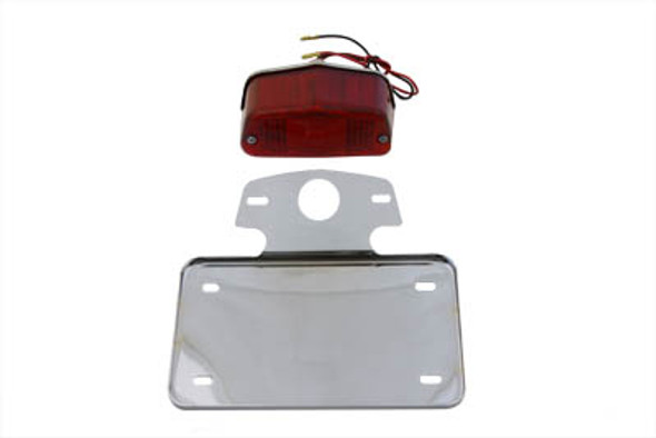 V-Twin - 33-0611 - Tail Lamp and License Plate Set Lucas Style