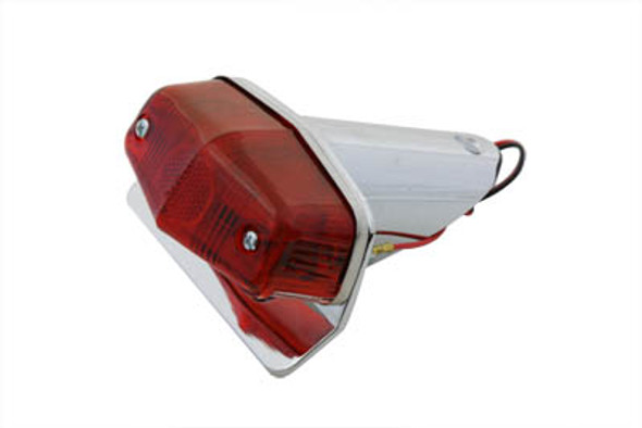 V-Twin - 33-0617 - Chrome Sport Tail Lamp Assembly Lucas Style