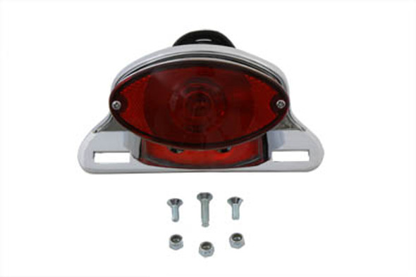 V-Twin - 33-0621 - Chrome Cateye Tail Lamp Assembly