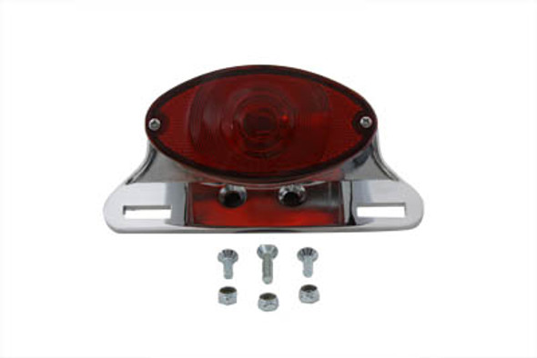 V-Twin - 33-0621 - Chrome Cateye Tail Lamp Assembly