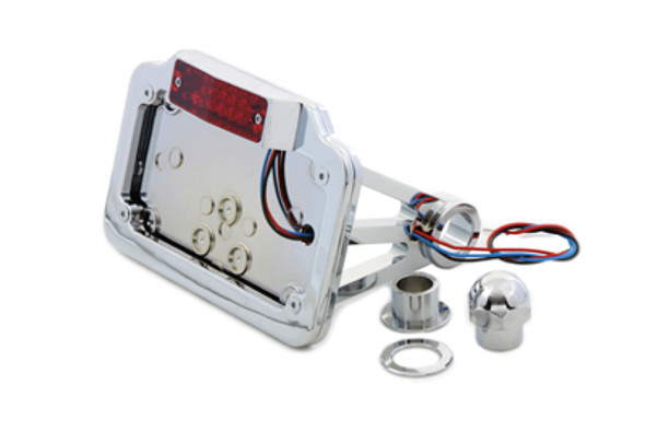 V-Twin - 33-0641 - Chrome Plain Type Tail Lamp Assembly