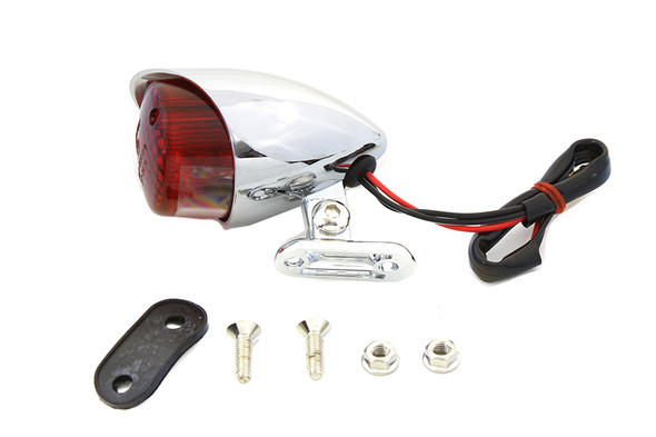 V-Twin - 33-0676 - Mini Round 12 Volt Brake and Tail Lamp