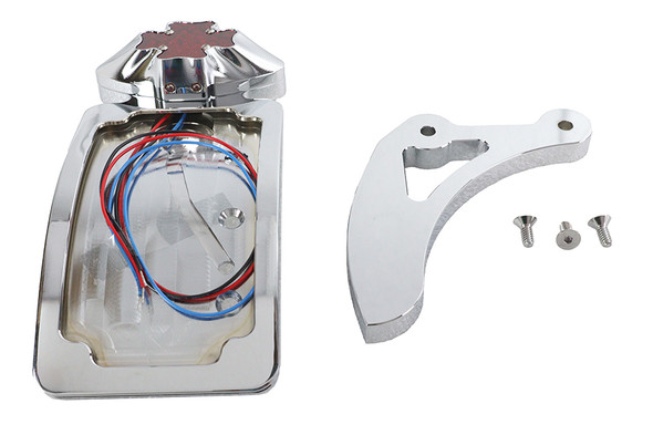 V-Twin - 33-0693 - Chrome Maltese Tail Lamp Assembly