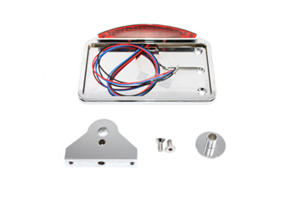 V-Twin - 33-0721 - Chrome LED Slice Style Tail Lamp Assembly