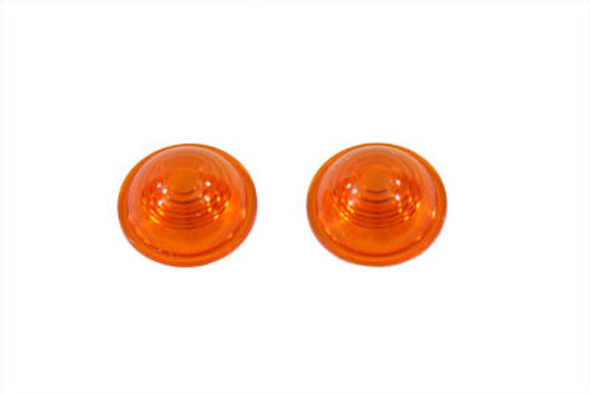 V-Twin - 33-0728 - Mini Bullet Marker Lamp Amber Lens