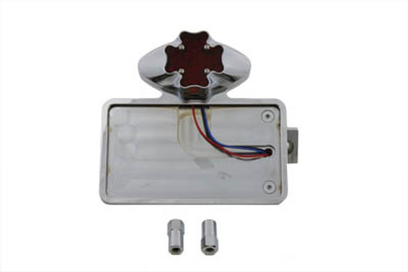 V-Twin - 33-0768 - Chrome Horizontal LED Tail Lamp Kit Maltese Style