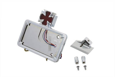 V-Twin - 33-0769 - Chrome Horizontal LED Tail Lamp Kit Maltese Style - Fits 1979-1996 Harley-Davidson XL