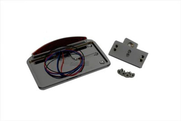 V-Twin - 33-0771 - Chrome Horizontal LED Tail Lamp Kit Slice Style